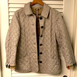 Burberry Britt diamond quilted barn jacket